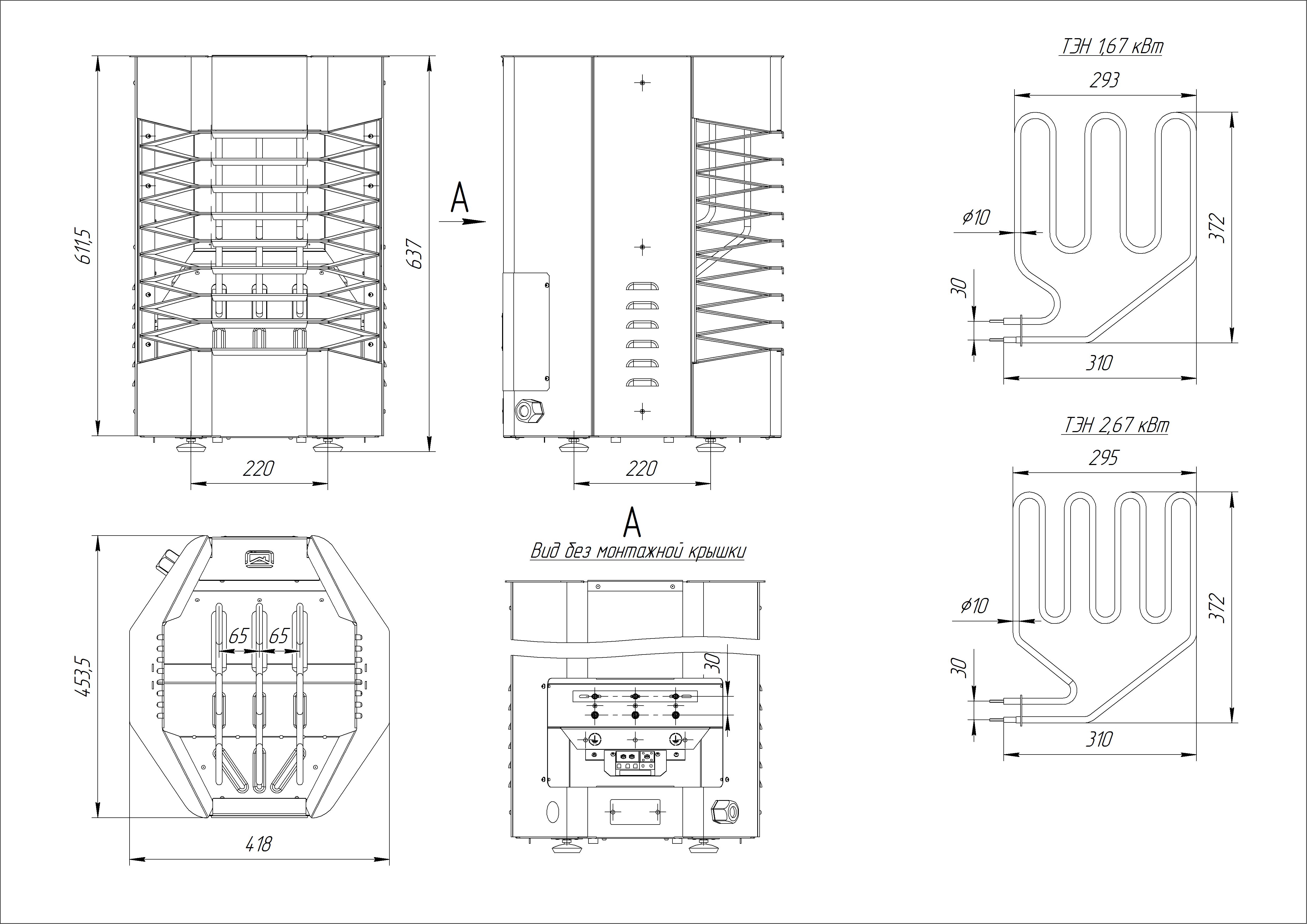 Электрокаменка SteamLine 5,3 (1.1) - Теплодар